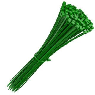 COLLIERS DE CABLAGE 200X3.6 VERT 100PC