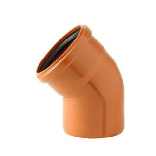 COUDE EGOUT 45° ROUGE BRIQUE