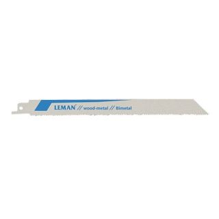 LAMES DE SCIE SABRE 210MM PAS 2.5 METAL/BOIS AVEC CLOUS 2PC