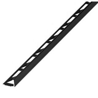 PROFIL CARRELAGE ALU ANODISE NOIR 2.70M