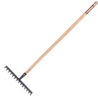 RATEAU NOIR 14 DENTS MANCHE 150CM
