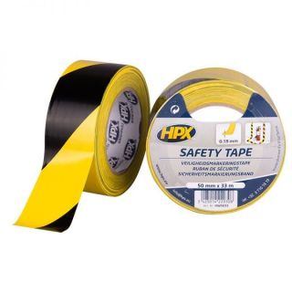 RUBAN DE SECURITE 50MMX33M JAUNE/NOIR