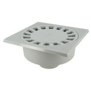 SIPHON DE COUR PVC 10X10 GRIS CLAIR