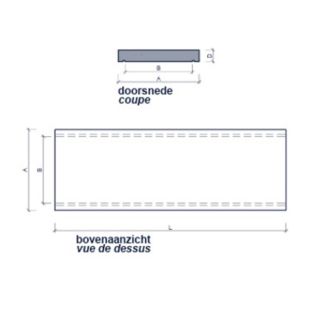 COUVRE-MUR BETON PLAT 