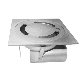 SIPHON ACO EKO INOX HORIZONTAL 100 SORTIE D.40MM POUR INTERIEUR ET EXTERIEUR